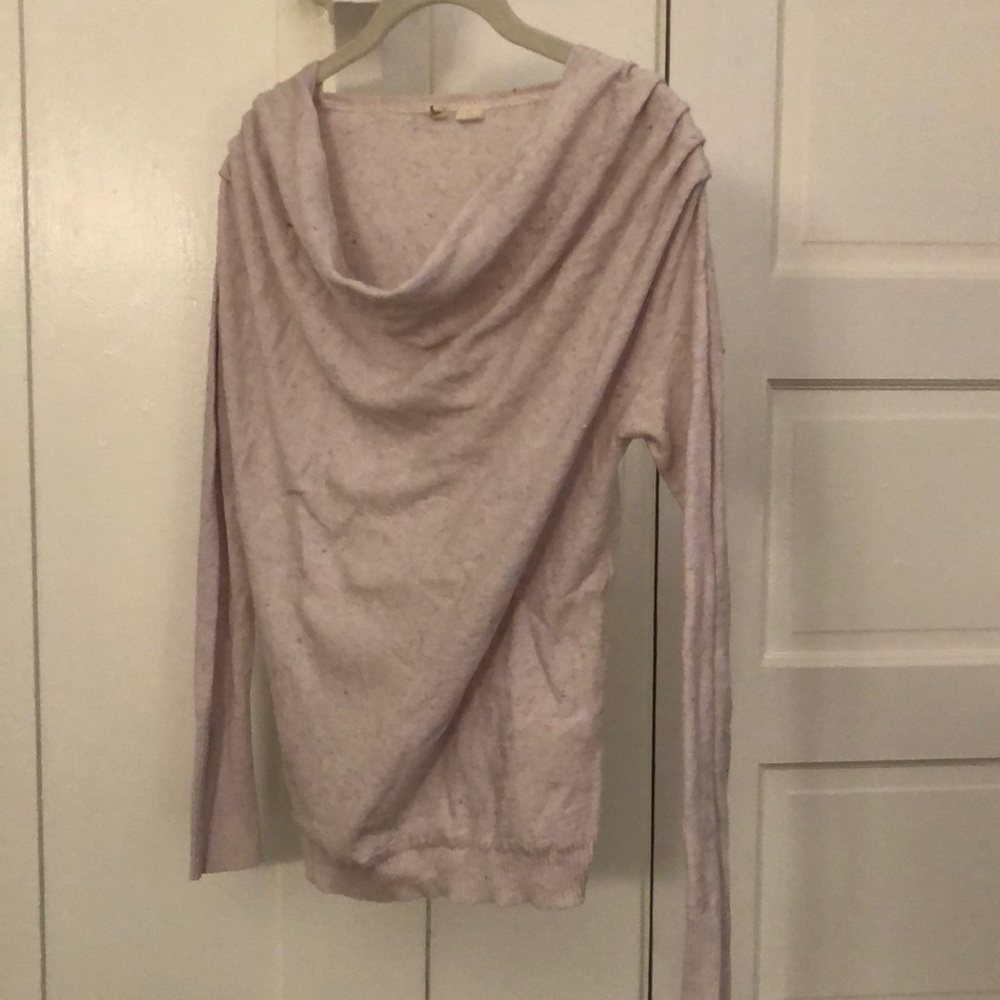 Lavender Anthro cowl sweater